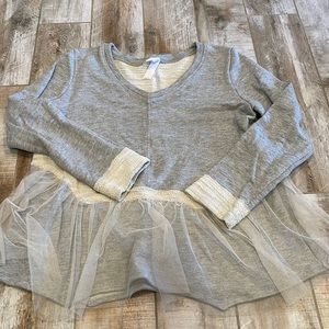 Anthropologie sweatshirt with tulle detail